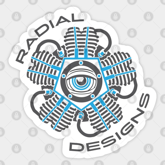 Radial Designs 2023 Logo Sticker by SteveGrime
